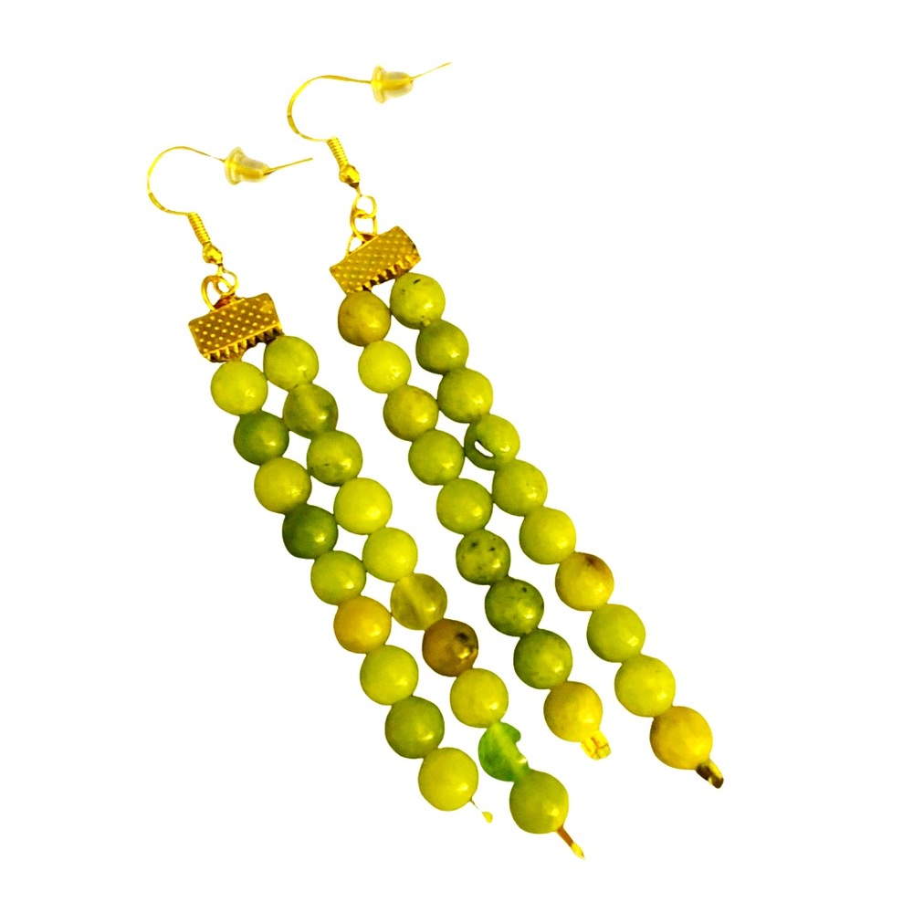 Macy’s Beaded Drop Dangle Jasper Earrings